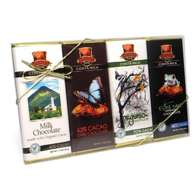 Chocolate Organico Pack 4 unidades Marca Gourmet Field Importado por Kimns